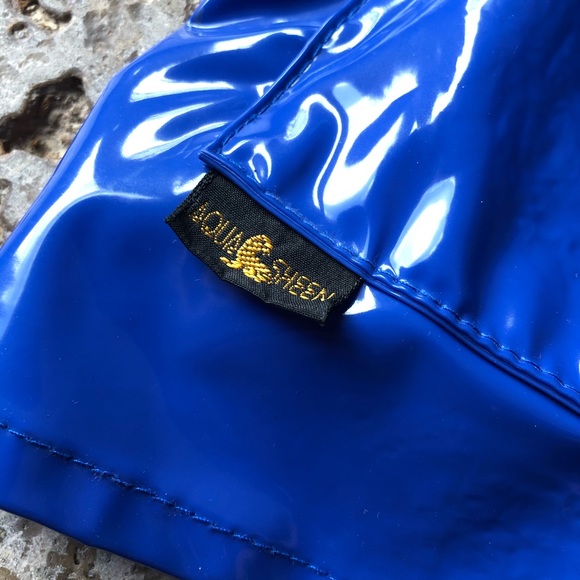 Vintage Aqua Sheen Heavy Duty Long Rain Coat - Picture 2 of 7